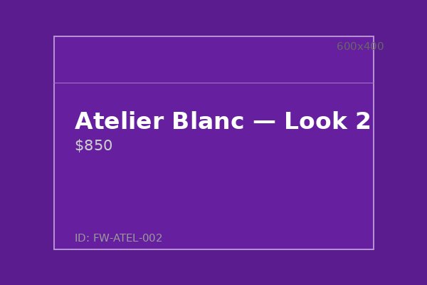 Atelier Blanc — Look 2
