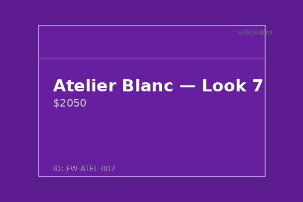 Atelier Blanc — Look 7