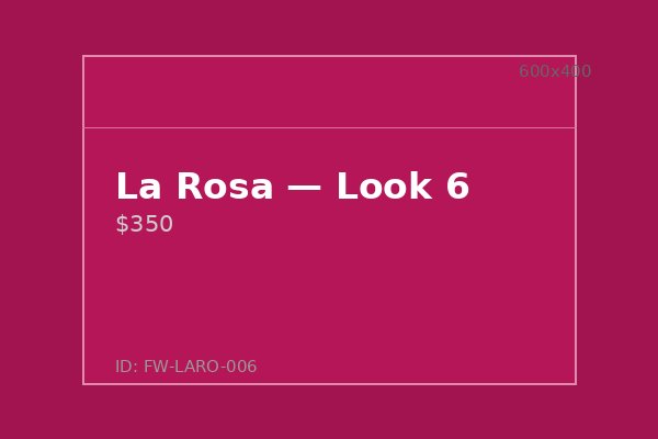 La Rosa — Look 6
